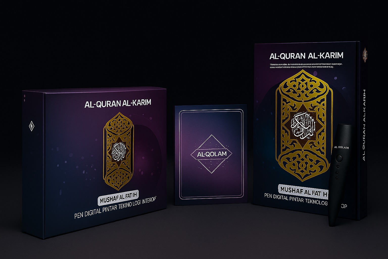 Digital Quran Al-Fatih - Set Al-Quran Digital lengkap dengan pen pintar, Mushaf Al-Fatih, dan teknologi pembelajaran interaktif